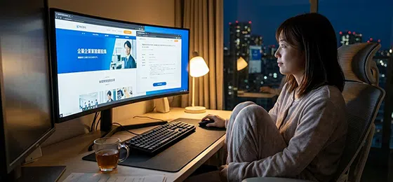 応募フォームへ誘導するAIのイメージ